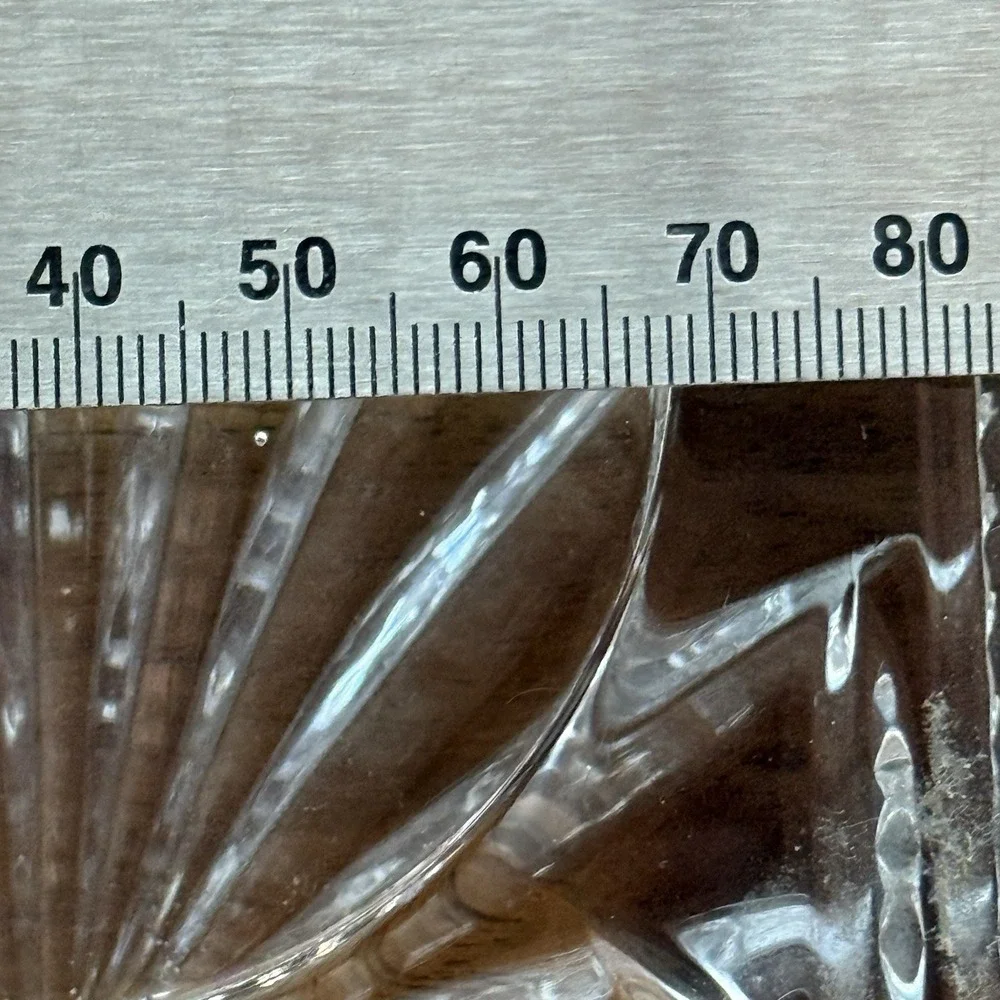 Vintage Waterford Crystal Coliseum Mantel Clock Base ONLY, NO CLOCK. CHIP READ